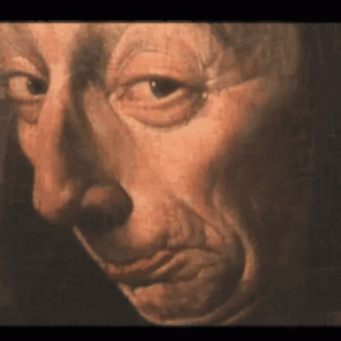 Meme Faces Skeptical Look Zoomed In GIF