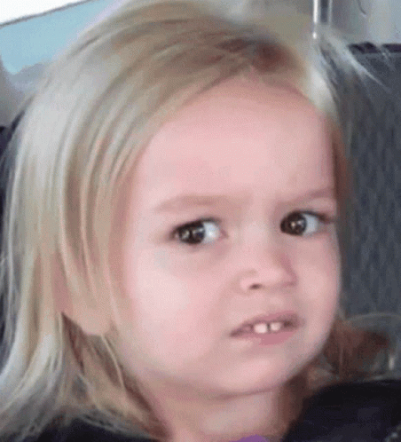 Meme Faces Young Girl Looking Flustered GIF