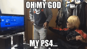 Meme Oh My God My PS4 Displayed