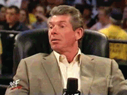 Memorable Vince Mcmahon Meme Shocked Expression GIF