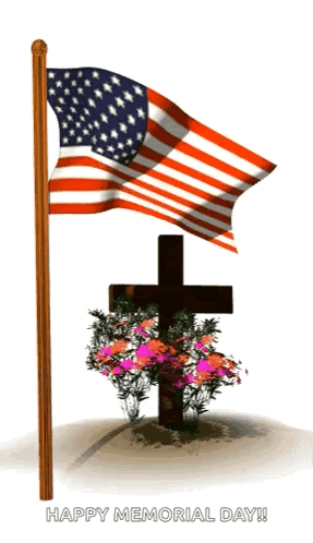Memorial Day American Flag Flowers