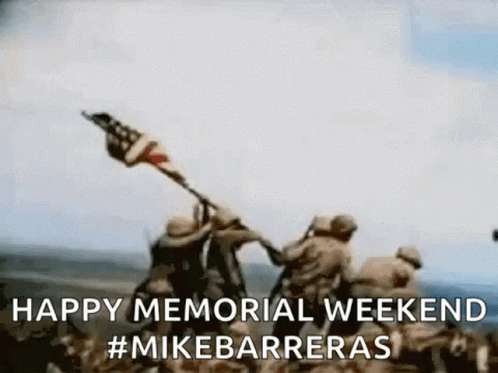 Memorial Day Flag Hoisting GIF