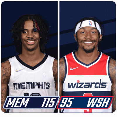 Memphis and Wizards Basketball Players