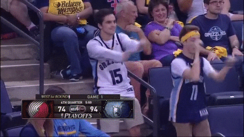 Memphis Grizzlies Cabbage Patch Dance GIF