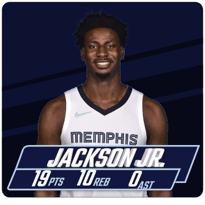Memphis Jackson Jr Has 19 Pts 10 Reb 0Ast GIF