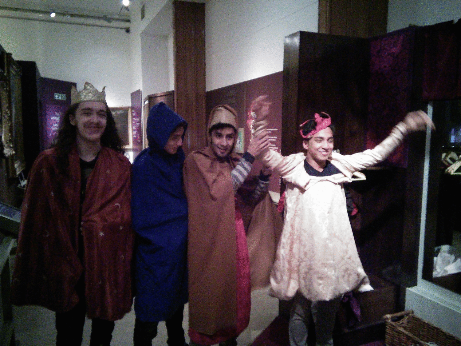 Men Dancing In Costume Museum GIF