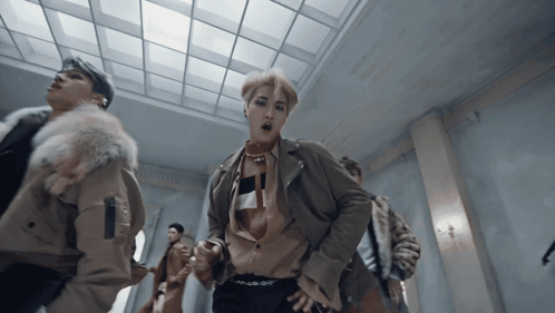 Men Dancing In Room With Windows GIF