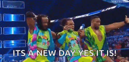 Men Dancing On Stage With New Day GIF