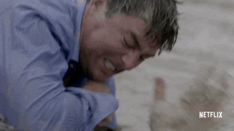 Men Fighting In Water Drowns Opponent GIF