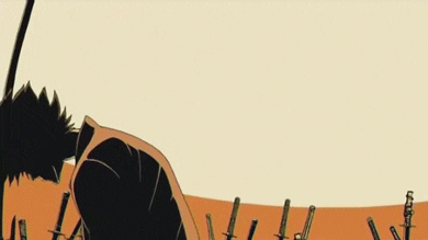 Men Holding Samurai GIF