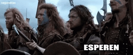 Men Holding Weapons With Espereen GIF
