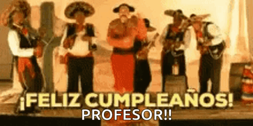 Men in Mexican Costumes Dancing and Playing Instruments