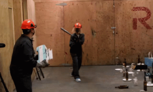 Men In Rage Ground Wearing Plumber Suit GIF