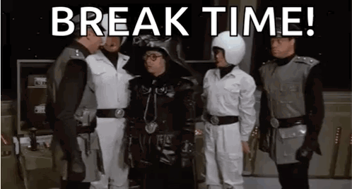 Men In Space Suits Break Time GIF