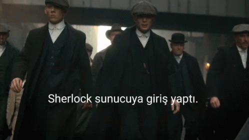 Men In Suits And Hats Walking Down Street Sherlock Sunucuya Giris Yapti GIF