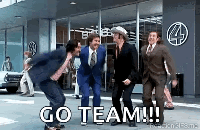 Men in Suits Dancing on Sidewalk