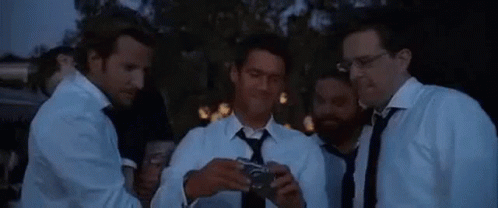 Men In Suits Taking Selfie GIF