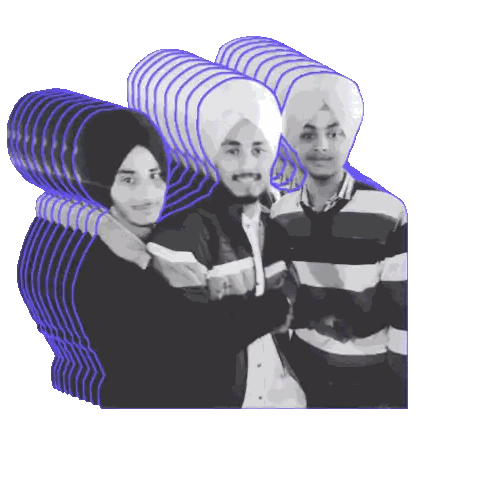 Men in Turbans Posing