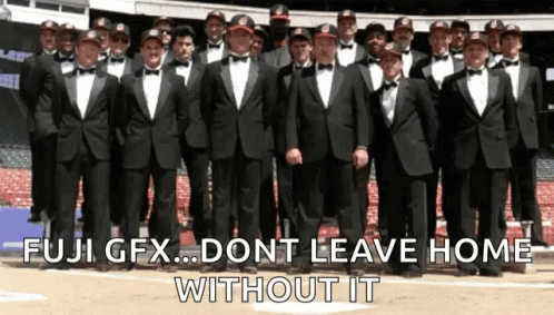 Men in Tuxedos and Bow Ties Posing Fuji GFX