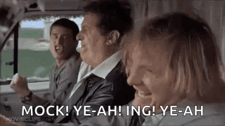 Men Laughing And Yelling In Car GIF