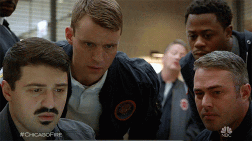 Men Looking At Computer Screen #Chicagofire GIF
