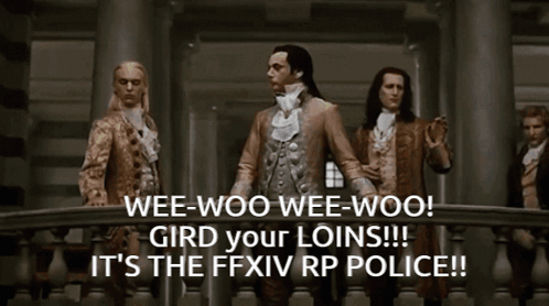 Men On Balcony With Wee-Woo Gird Your Loins GIF