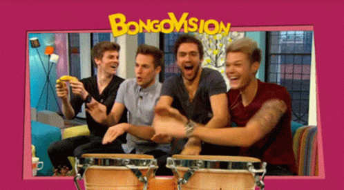 Men Playing Bongo Drums at Bongovision