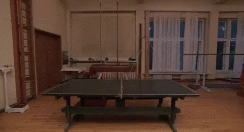 Men Playing Table Tennis As Beginners GIF