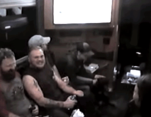 Men Playing Video Game