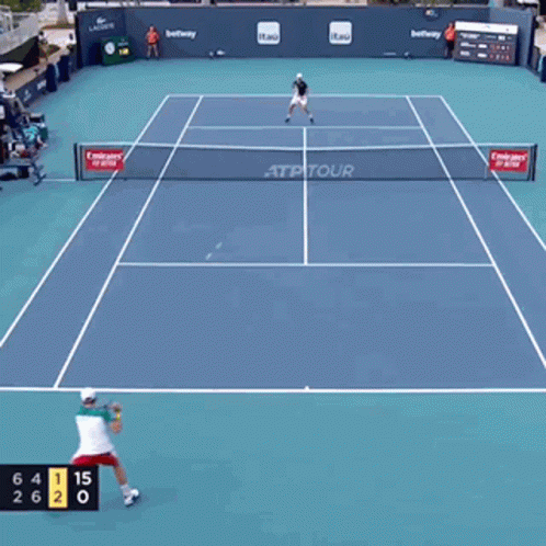 Men 'S Tennis Match Between James Duck And Mischa Zverev GIF