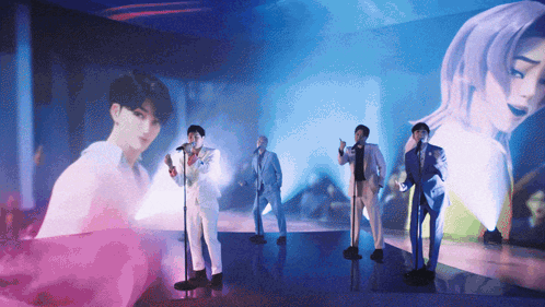 Men Singing Into Microphones