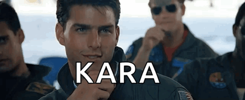 Men Sitting Together With Kara Face GIF