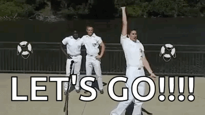 Men Standing By Microphone Saying Let's Go GIF