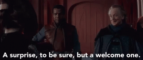 Men Standing Together Saying A Surprise To Be Sure But A Welcome One