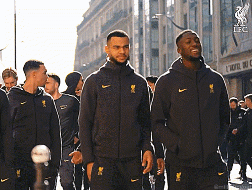 Men Walking in Nike Jacket