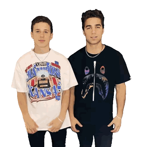 Men Wearing Kansas Shirts