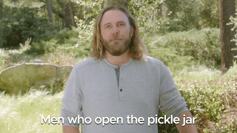 Men Who Open Pickle Jar GIF