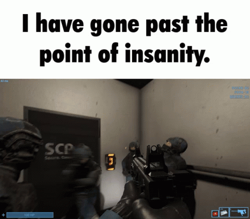 Men With Gun Gone Past The Point Of Insanity GIF