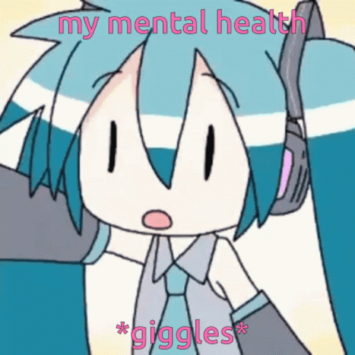 Mental Health Giggles Hatsune Miku GIF