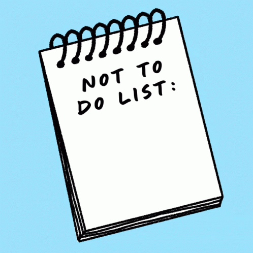 Mental Health Overthink Overreact To Do List GIF