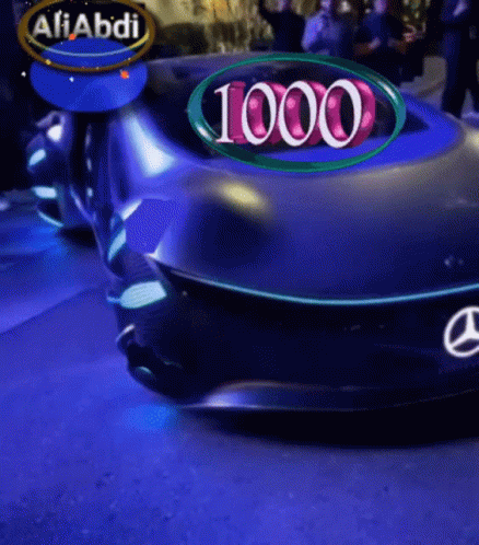 Mercedes With Number 1000 on Front
