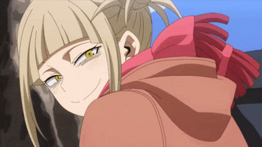 Merciless Toga Himiko Plotting Something Against Midoriya's Team GIF