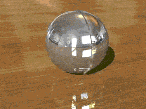 Mercury Sphere Cut In Half Melting GIF