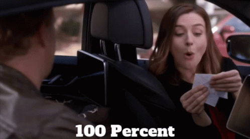 Meredith Grey Amaze For 100 Percent Score GIF