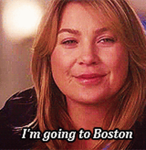 Meredith Grey Going To Boston GIF