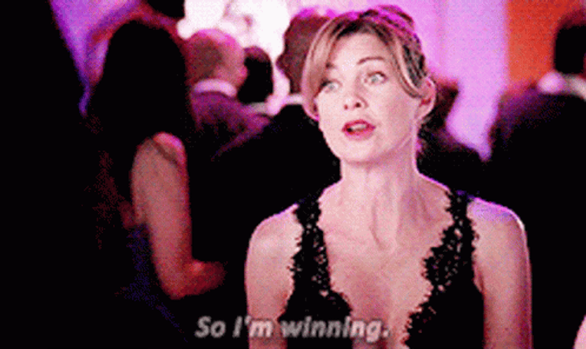 Meredith Grey I Win Grey's Anatomy GIF