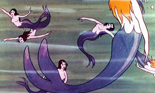 Mermaid Back Flipping GIF
