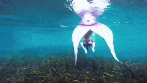 Mermaid Fast Diving GIF