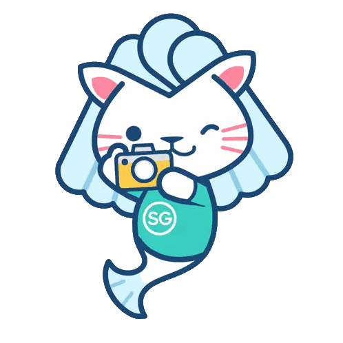 Mermaid Holding Camera with SG Shirt