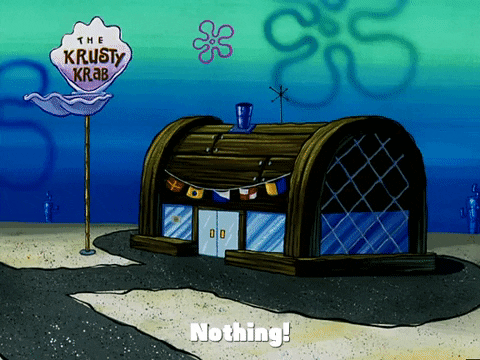 Mermaid Man Leaving Krusty Krab GIF